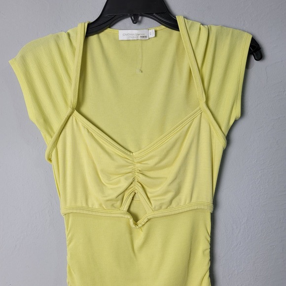 Jonathan Simkhai Coral cutout ruched ribbed-knit midi dress size XS $285 - Picture 4 of 10